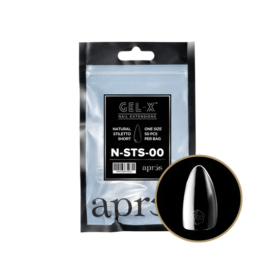 APRES - Gel - X Natural Stiletto Short Refill Bag - DTK Nail Supply