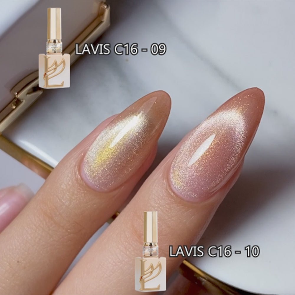 BUNDLE & SAVE: LAVIS Moon Light + Gold Light + Rose Gold Light Cat Eye Collections: C14, C15, C16 - DTK Nail Supply