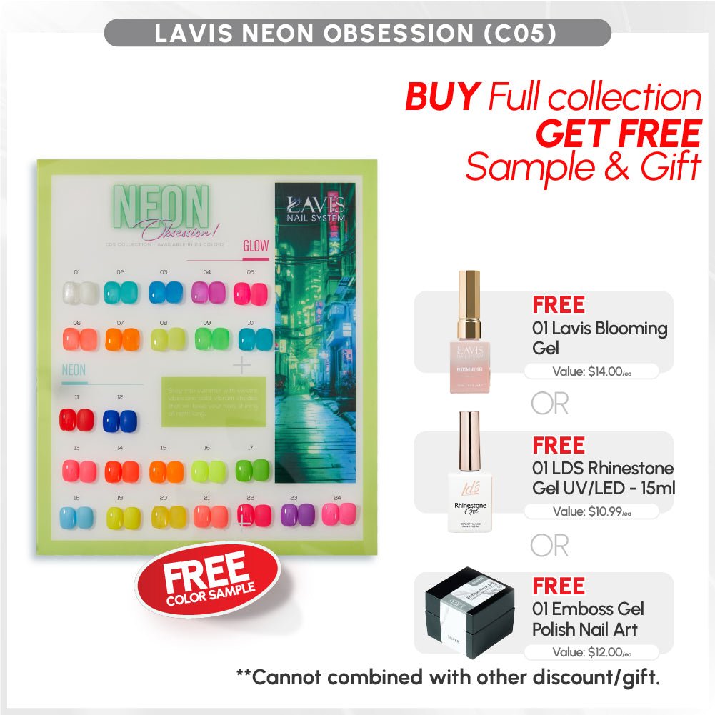BUNDLE & SAVE: LAVIS Neon Obsession Collection C05 - DTK Nail Supply