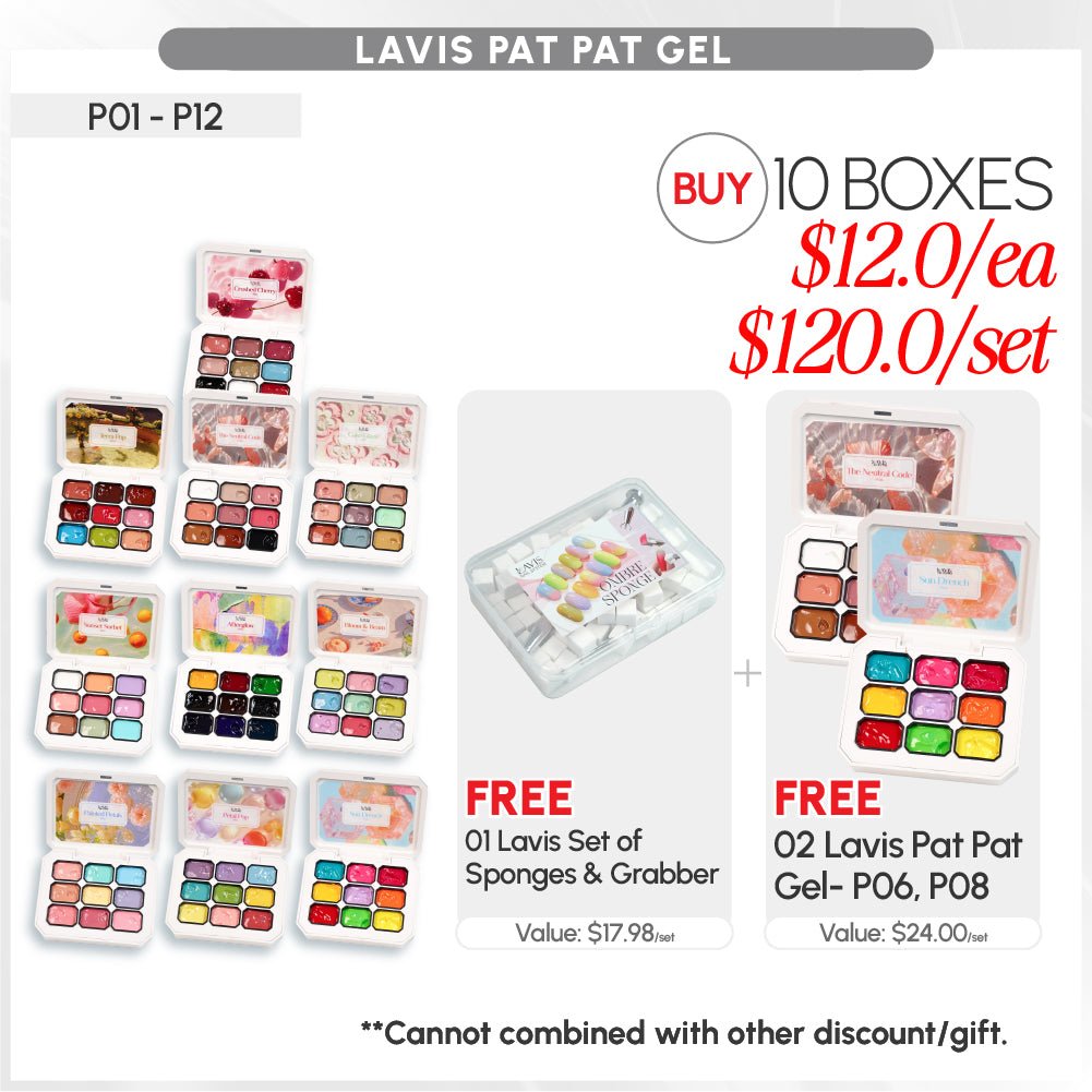 BUNDLE & SAVE: LAVIS Pat Pat Gel - DTK Nail Supply