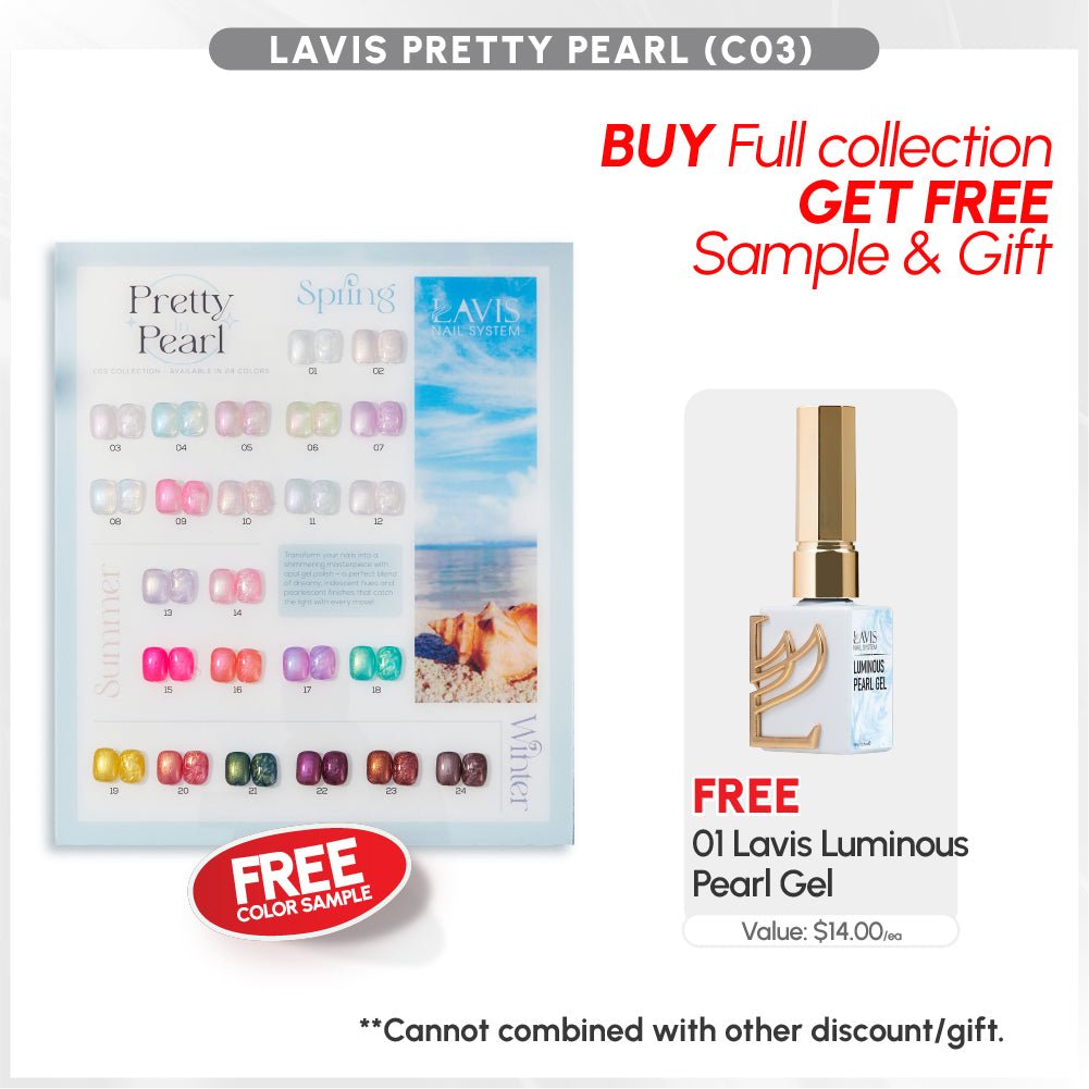 BUNDLE & SAVE: LAVIS Pretty in Pearl Collection C03 - DTK Nail Supply