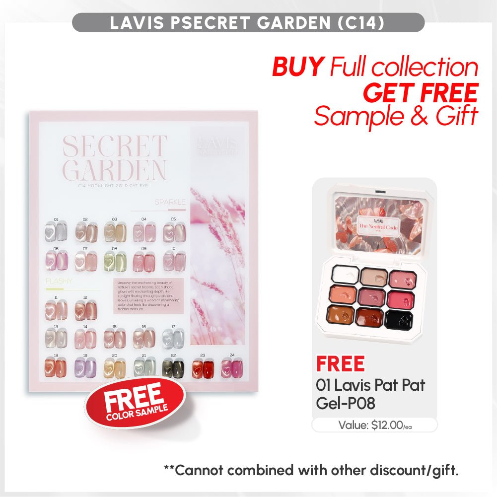 BUNDLE & SAVE: LAVIS Secret Garden Cat Eye Collection C14 - DTK Nail Supply