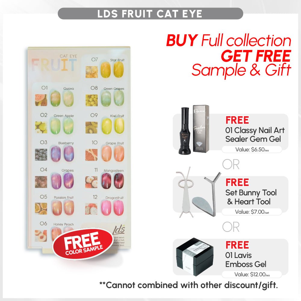 BUNDLE & SAVE: LDS Fruit Cat Eye Collection - DTK Nail Supply