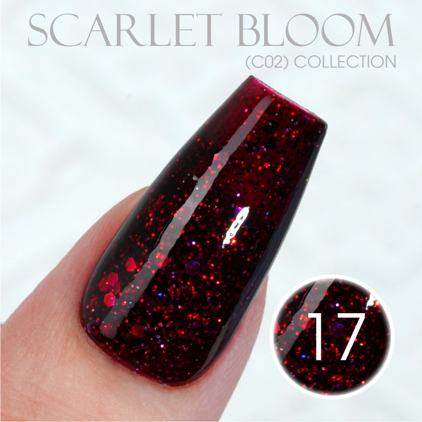 LAVIS C02 - Set 24 Colors - Gel Polish 0.5 oz - Scarlet Bloom Collection by LAVIS NAILS sold by DTK Nail Supply