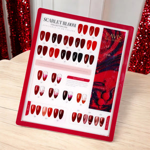 LAVIS C02 - Set 24 Colors - Gel Polish 0.5 oz - Scarlet Bloom Collection (Sample)