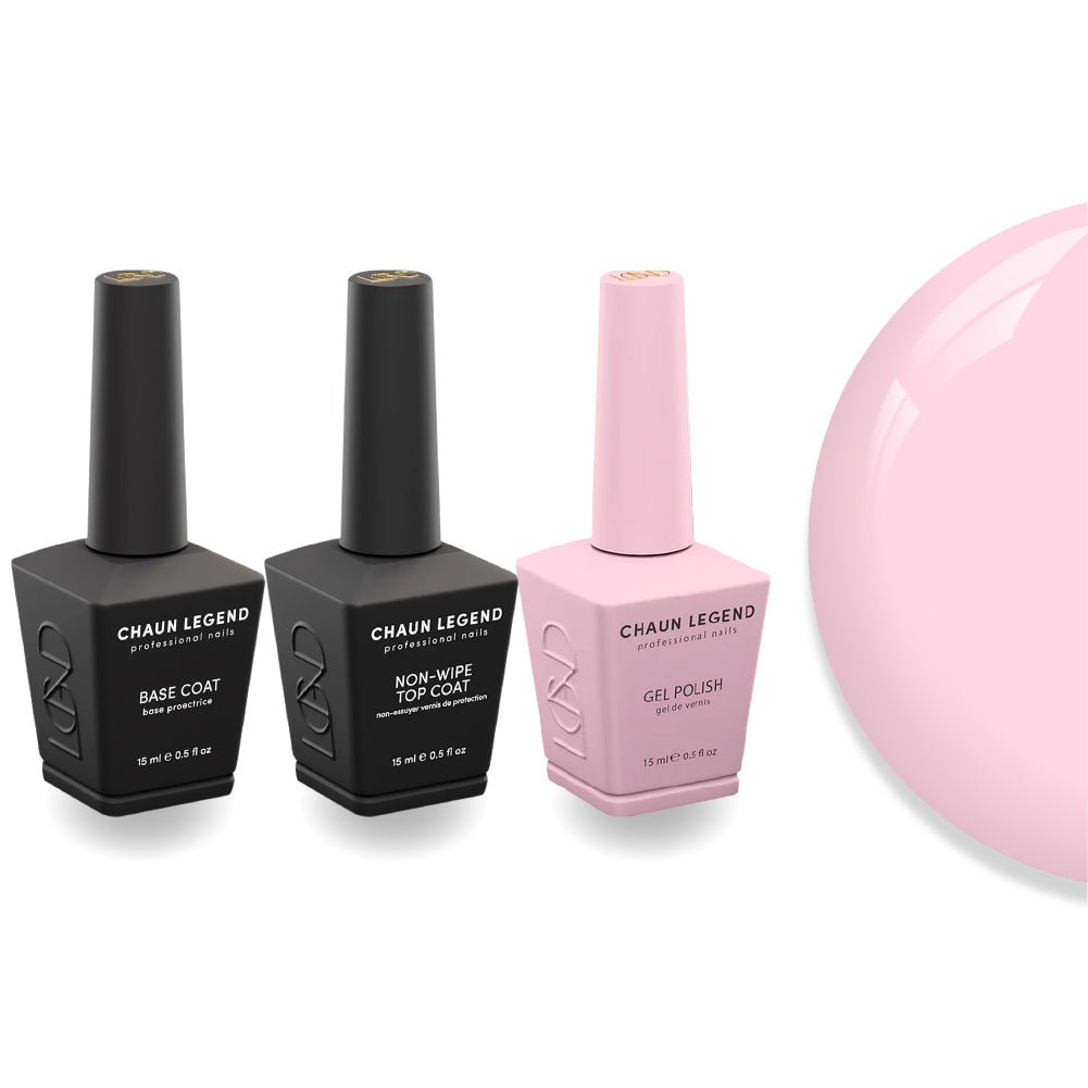Chaun Legend Non - Wipe Top Coat - Base Coat Duo - LG5101 Sheer - iously Tempting - DTK Nail Supply