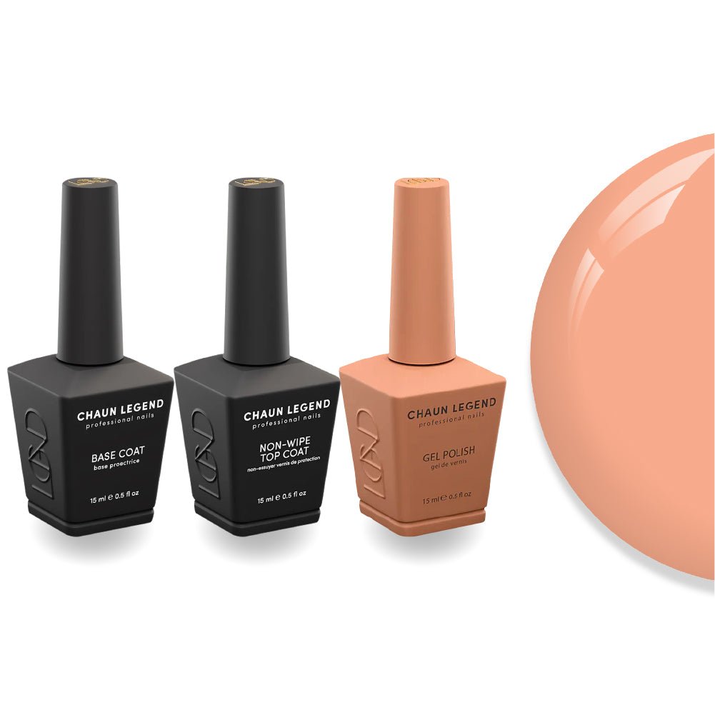 Chaun Legend Non - Wipe Top Coat - Base Coat Duo - LG5104 By Chaunce - DTK Nail Supply