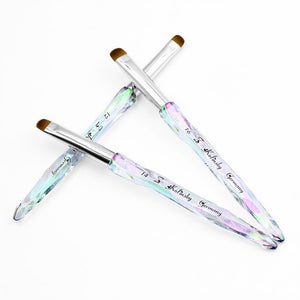 Kolinsky French Brush Crystal Handle