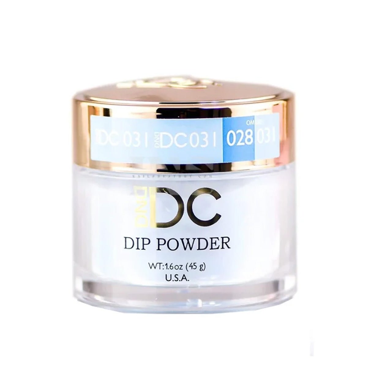 DND DC Acrylic & Dip Powder - DC031 Milky Blue - DTK Nail Supply