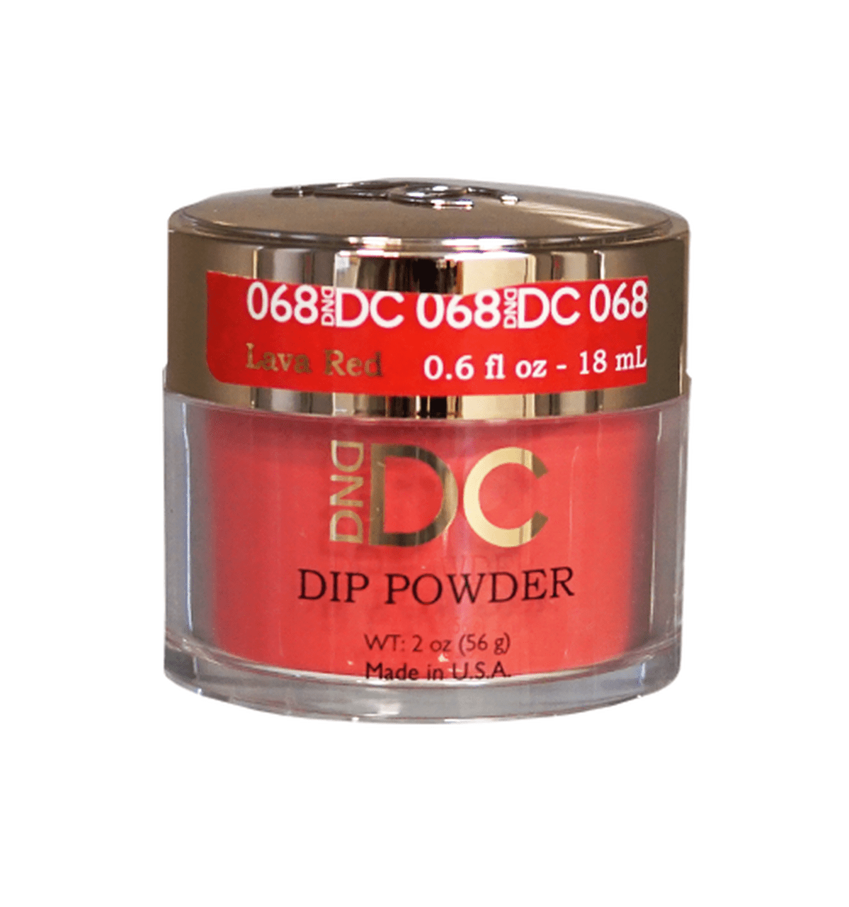 DND DC Acrylic & Dip Powder - DC068 Lava Red - DTK Nail Supply