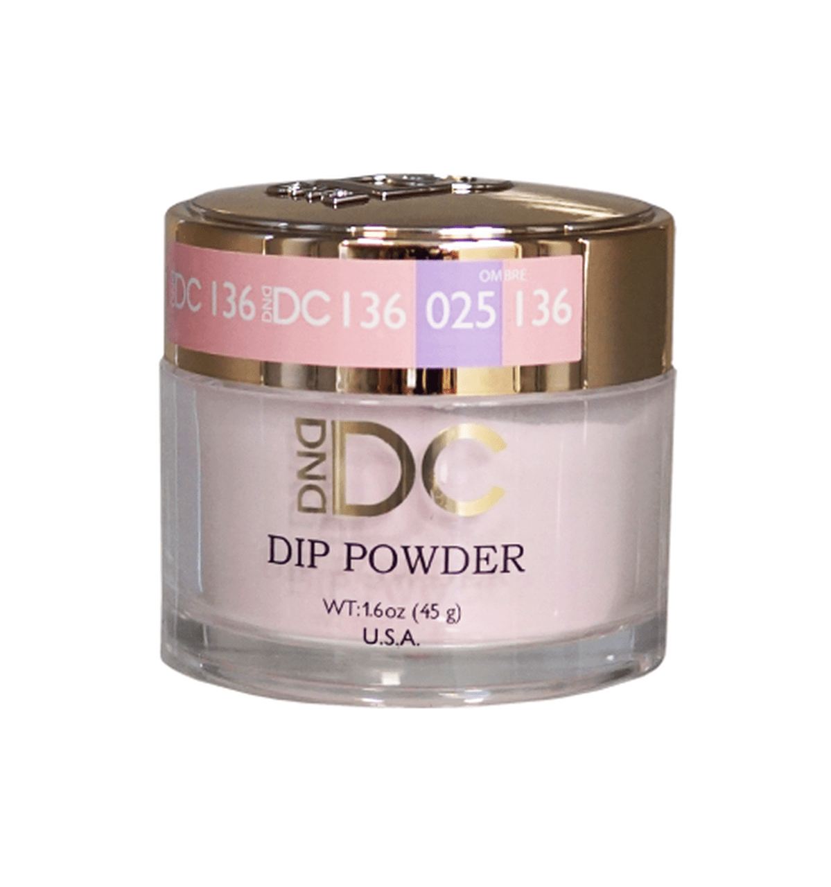 DND DC Acrylic & Dip Powder - DC136 Geranium Pink - DTK Nail Supply