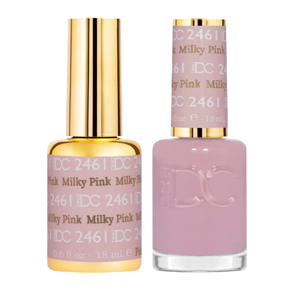 DND DC #2461 Milky Pink — Premium 18mL Gel + Lacquer Duo | DTK