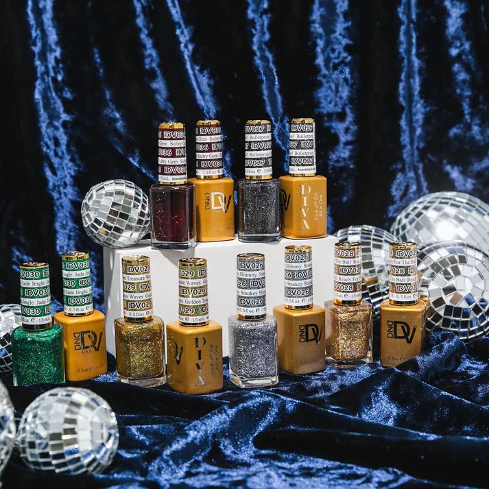 DND Diva Gel Nail Polish Duo - DND DV Part 1 - Set 35 Colors Mirrorball Collection - DTK Nail Supply