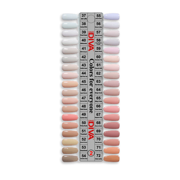 DND DIVA Gel Polish - Part 2 - Set 36 Colors Frosted Chai Collection - DTK Nail Supply