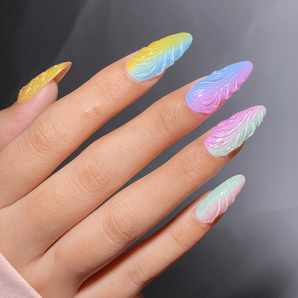 Emboss Gel Polish Nail Art - 5g Clear - DTK Nail Supply