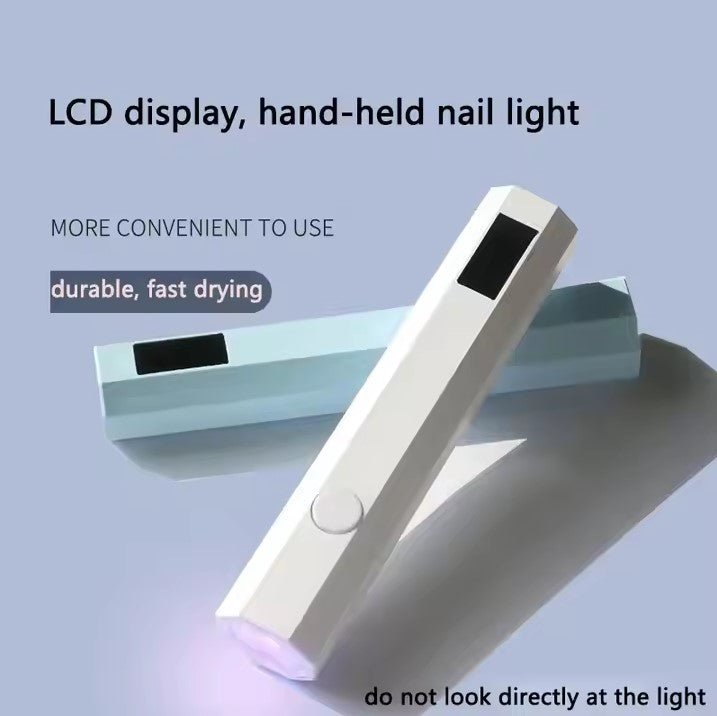 Handheld LED UV Gel Flashlight - White - DTK Nail Supply