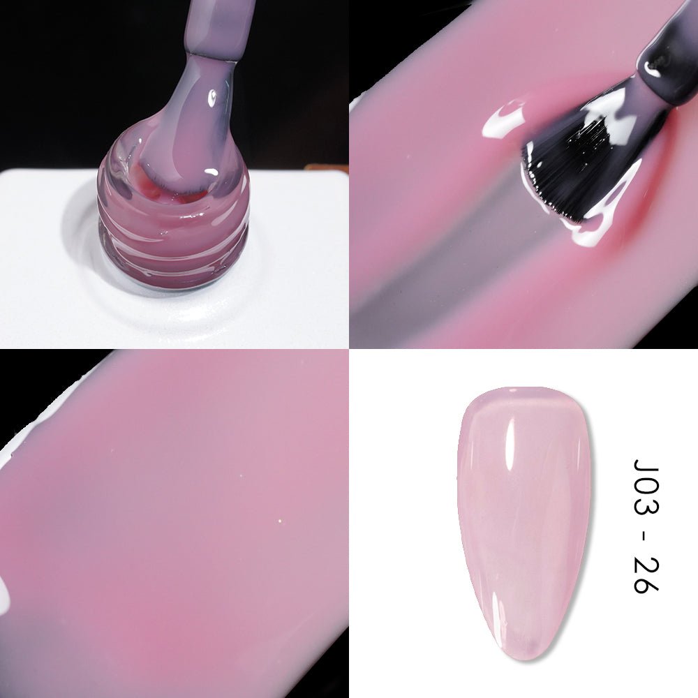 Jelly Gel Polish Colors - Lavis J03 - 26 - Bare With Me Collection - DTK Nail Supply