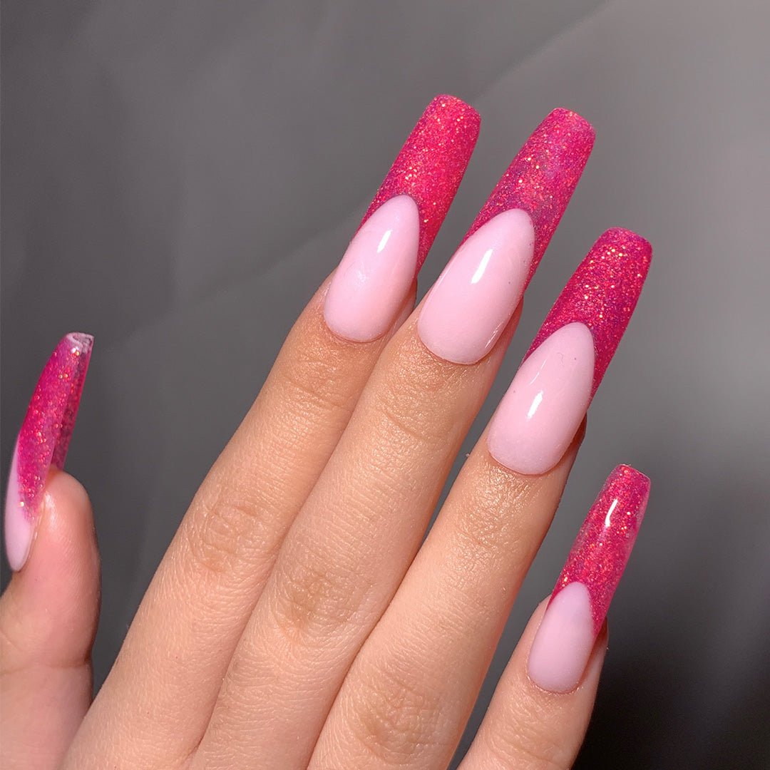 Lavis Acrylic Powder - 098 Pretty Pink Glitter - DTK Nail Supply