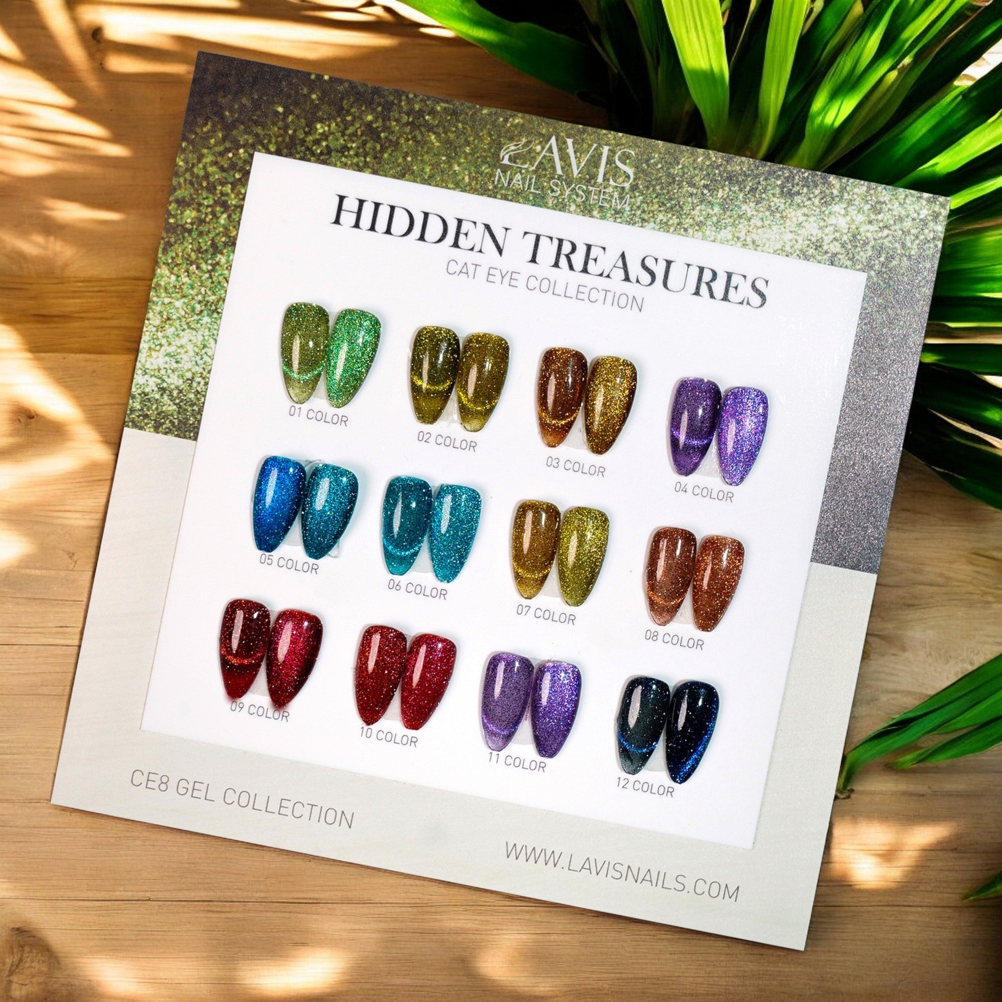 Lavis Cat Eye Set 12 Colors - FG - DTK Nail Supply