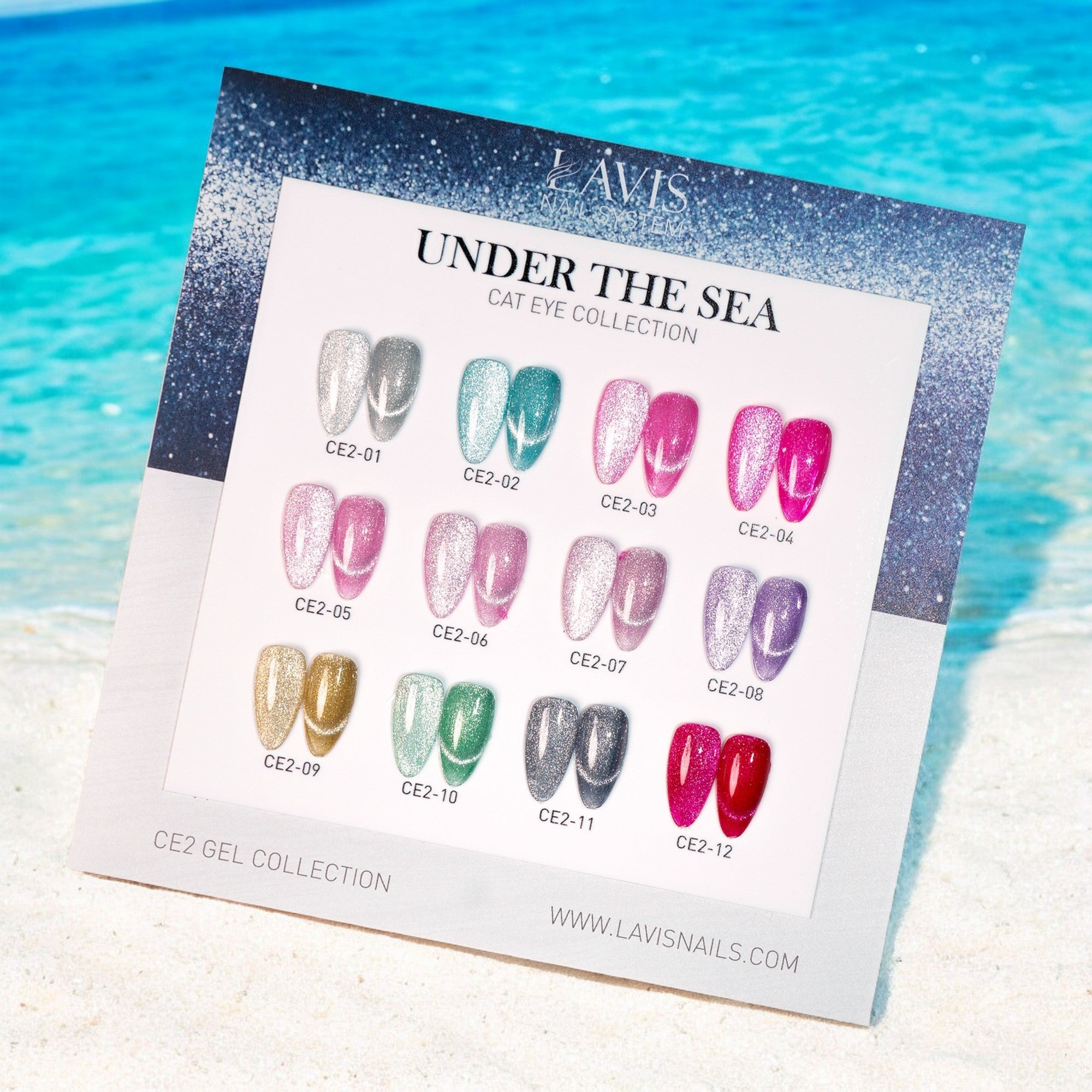 Lavis Cat Eye Set 12 Colors - FG - DTK Nail Supply