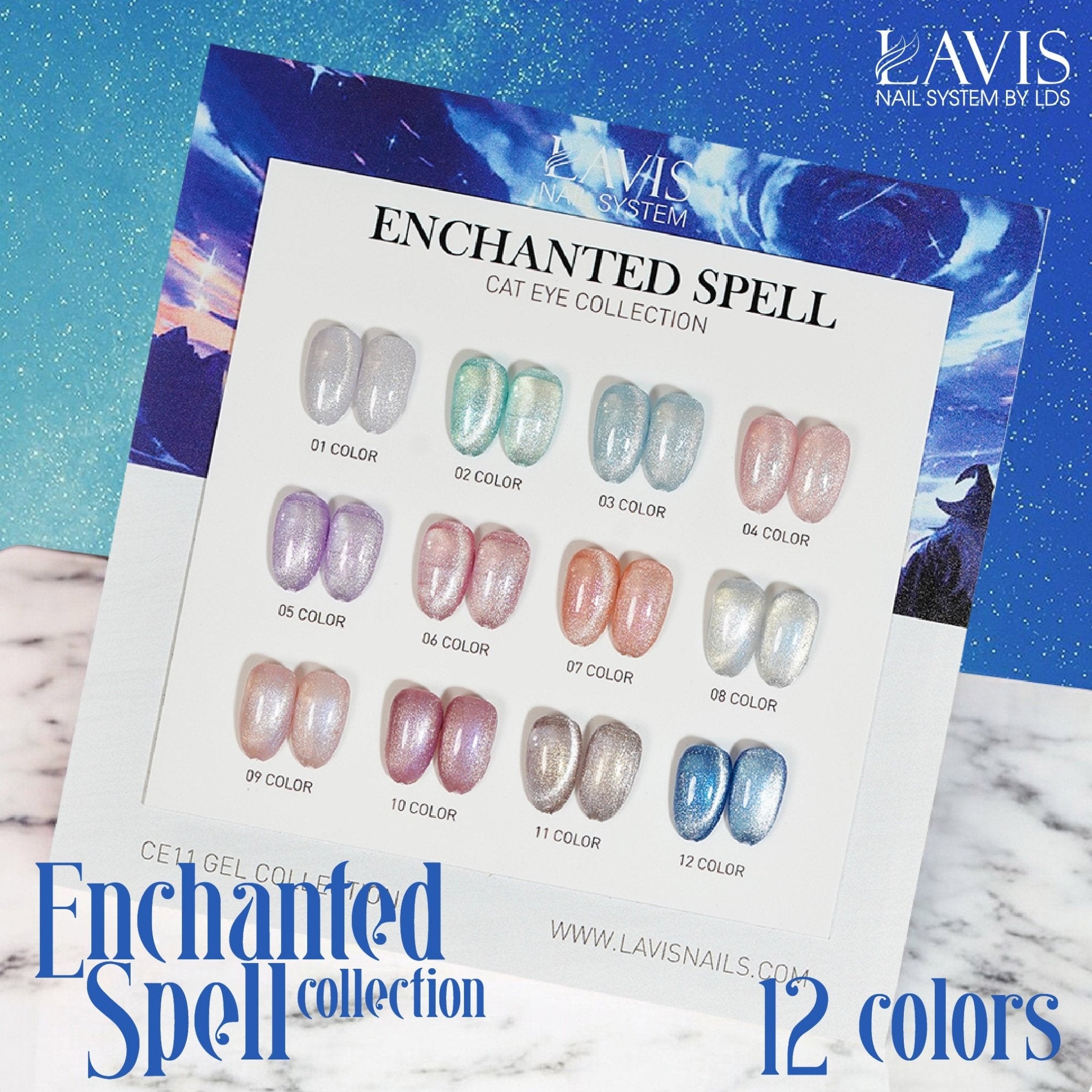 LAVIS Cat Eyes CE11 - Gel Polish 0.5oz - Enchanted Spell Collection - DTK Nail Supply