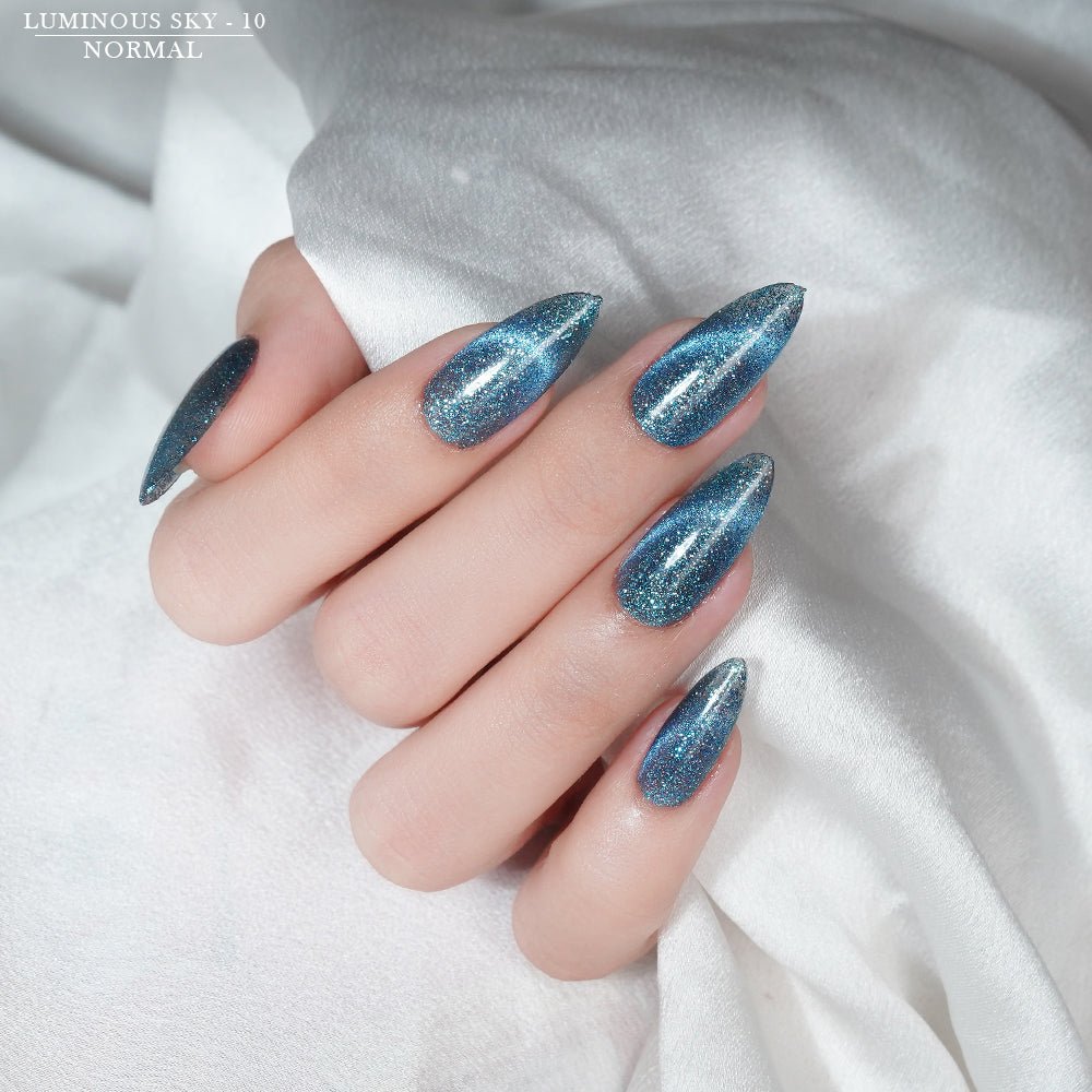 LAVIS Cat Eyes CE13 - Set 12 Colors - Gel Polish 0.5 oz - Luminous Sky Collection - DTK Nail Supply