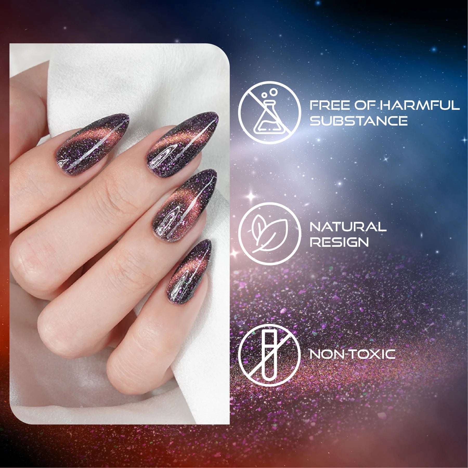 LAVIS Cat Eyes CE14 - 01 (Ver1) - Gel Polish 0.5 oz - Super Nova Collection - DTK Nail Supply