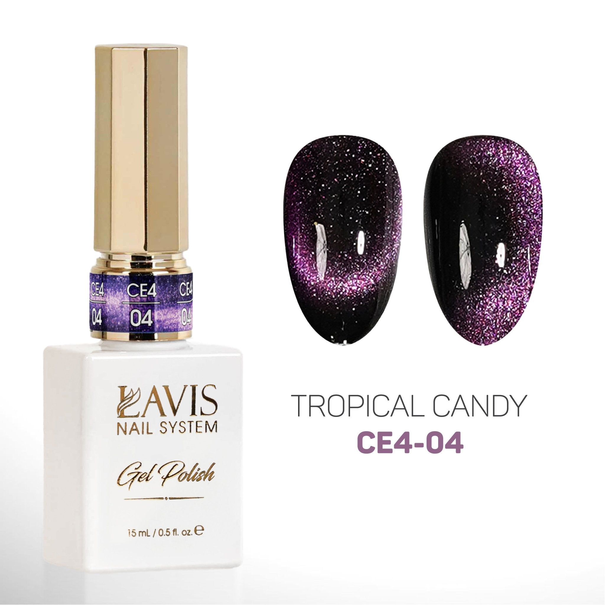 LAVIS Cat Eyes CE4 - 04 - Gel Polish 0.5 oz - Fairy Tale Collection - DTK Nail Supply