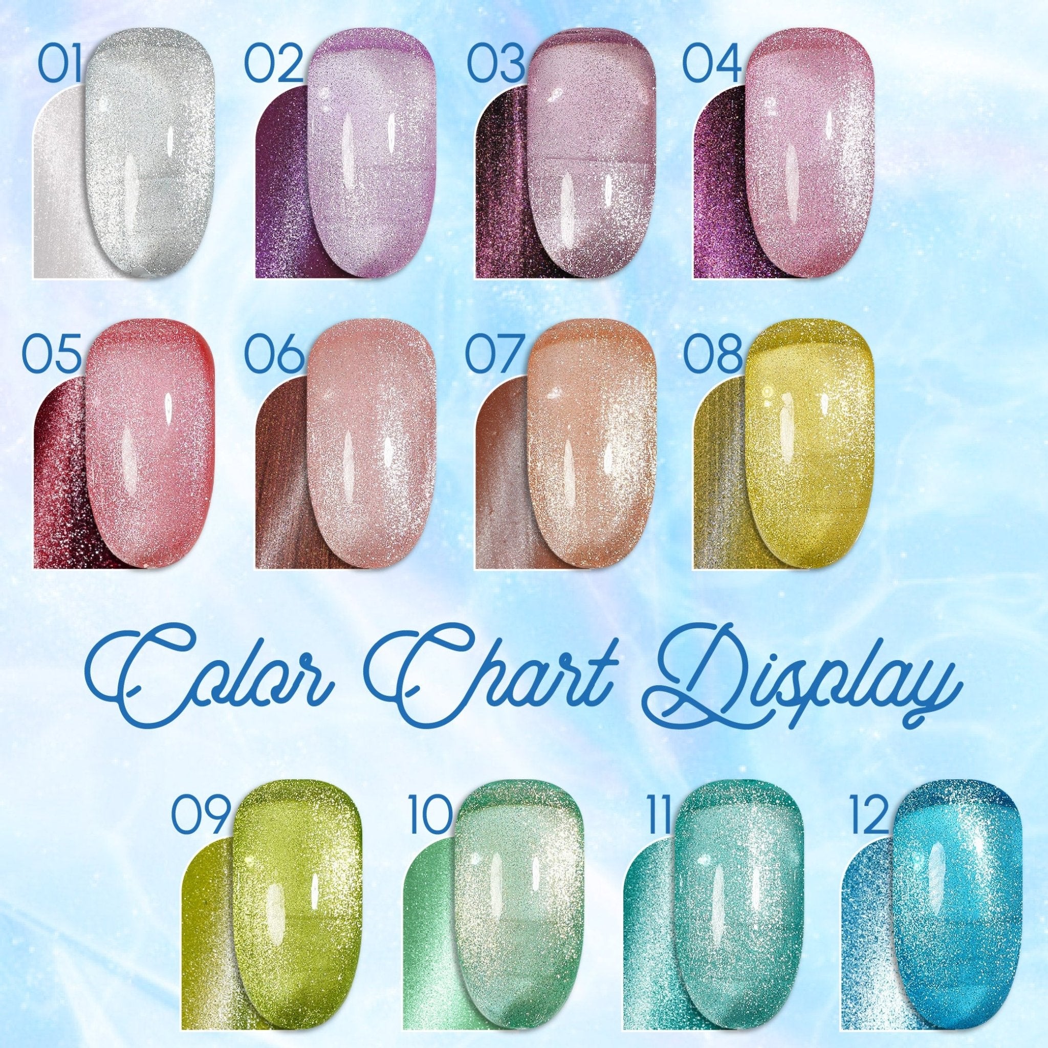LAVIS Cat Eyes CE6 - 12 (Ver2) - Gel Polish 0.5 oz - Prism Pop Collection - DTK Nail Supply