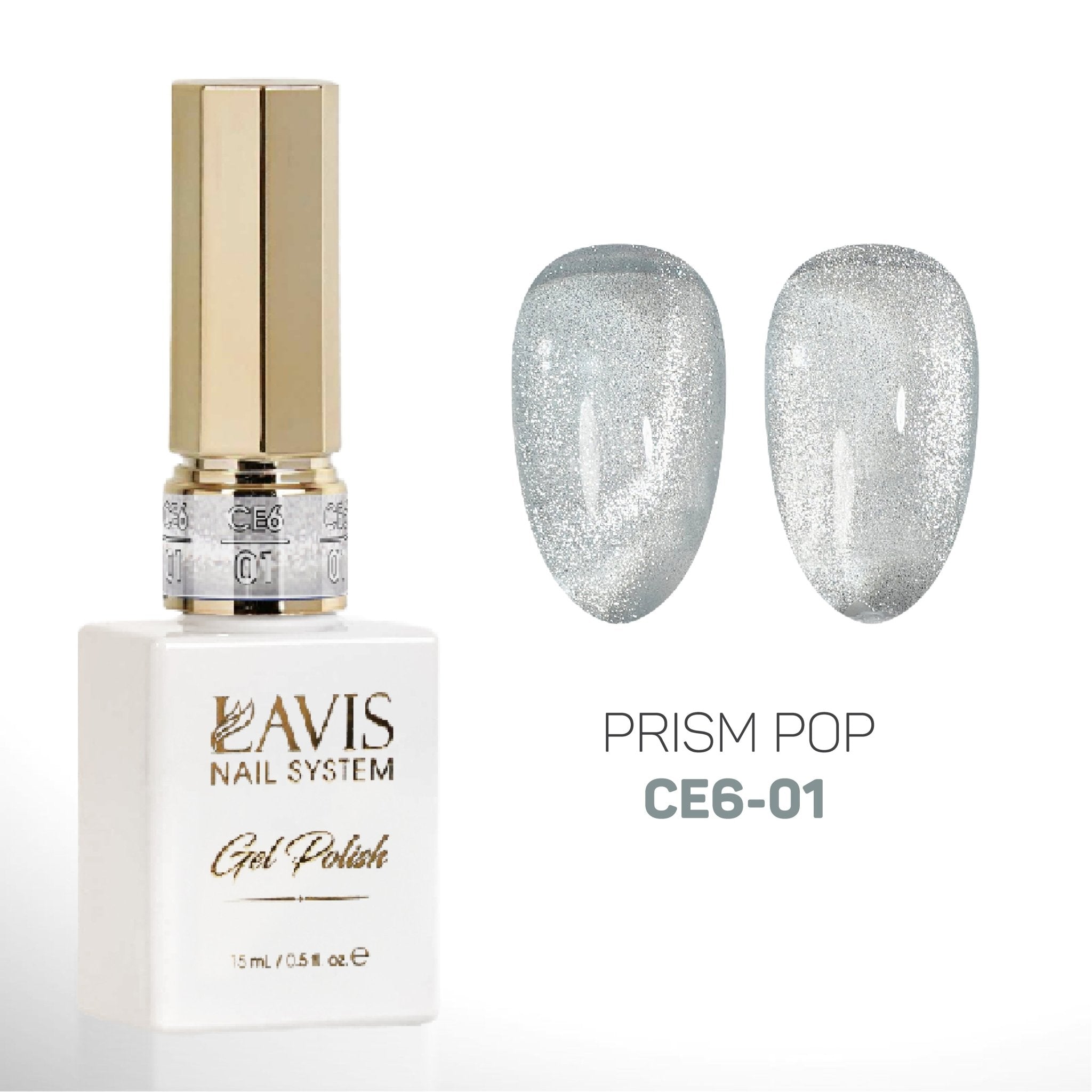 LAVIS Cat Eyes CE6 - Set 12 Colors (Ver2) - Gel Polish 0.5 oz - Prism Pop Collection - DTK Nail Supply