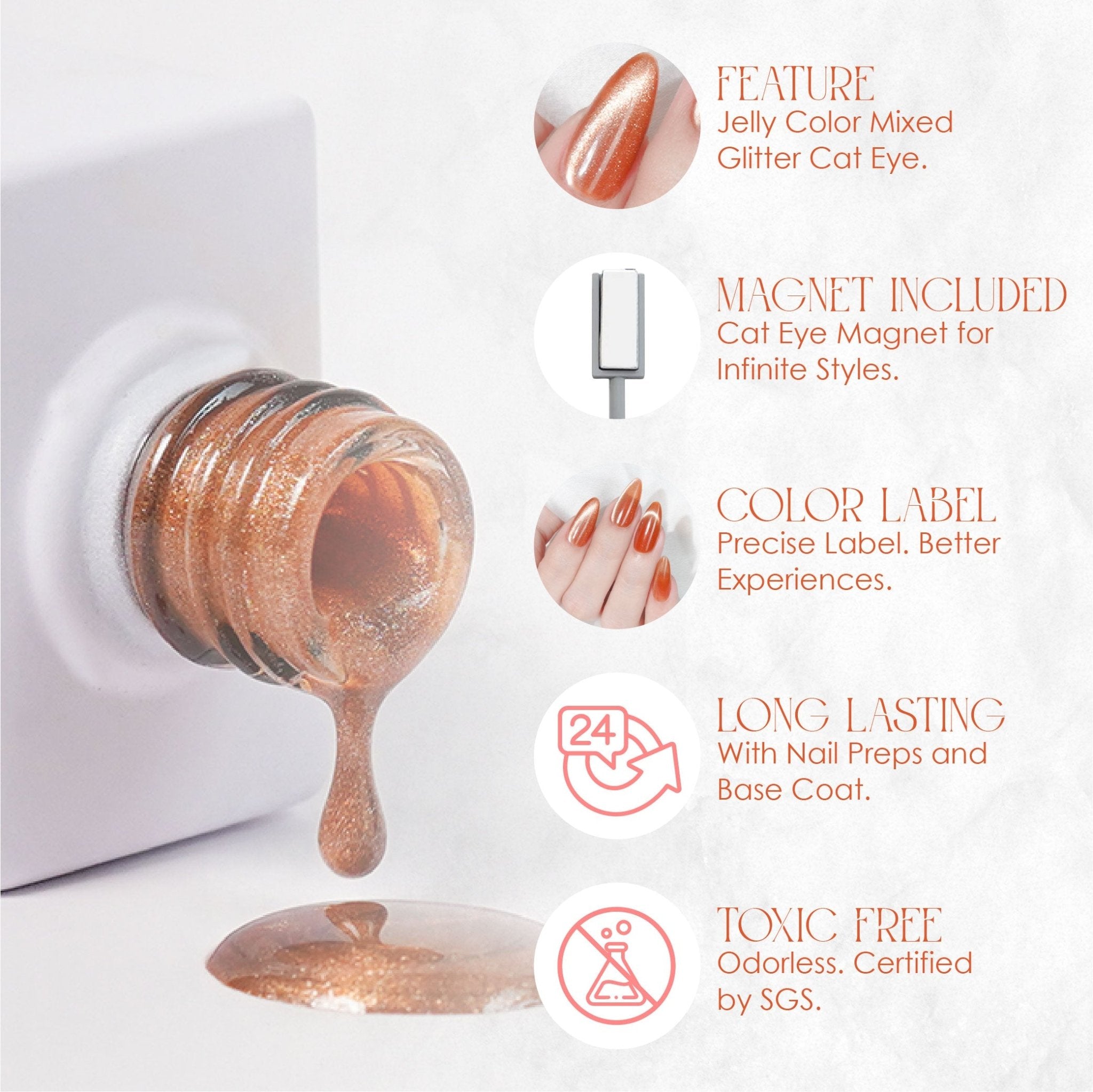 LAVIS Cat Eyes CE7 - Gel Polish 0.5 oz - VILLIAIN ERA Collection - DTK Nail Supply