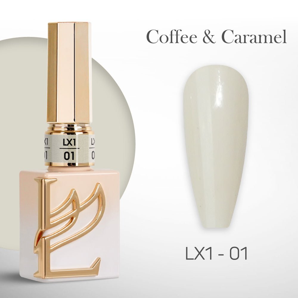LAVIS LX1 - 01 - Gel Polish 0.5 oz - Coffee & Caramel Collection - DTK Nail Supply