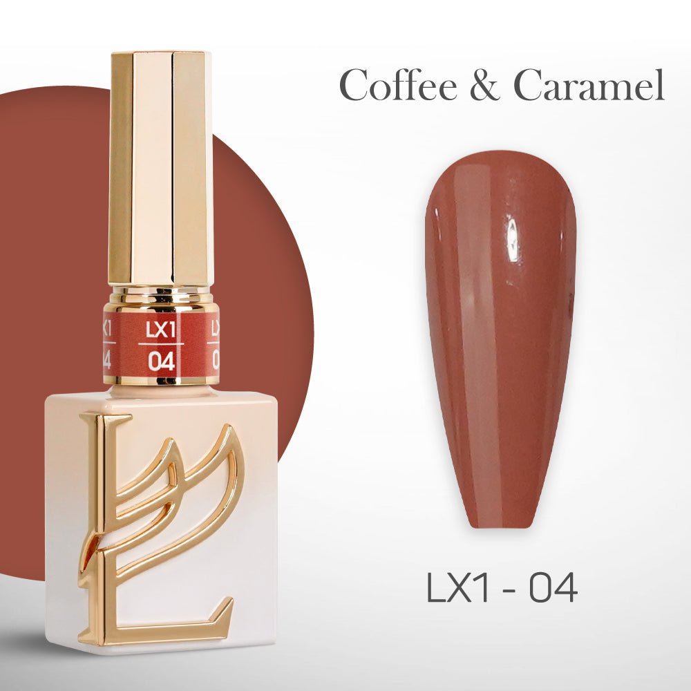 LAVIS LX1 - 04 - Gel Polish 0.5 oz - Coffee & Caramel Collection - DTK Nail Supply