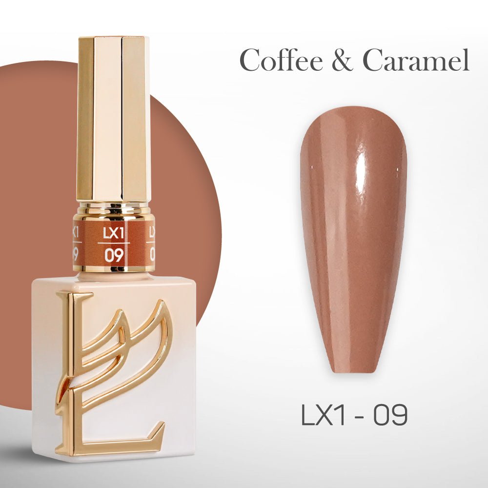 LAVIS LX1 - 09 - Gel Polish 0.5 oz - Coffee & Caramel Collection - DTK Nail Supply