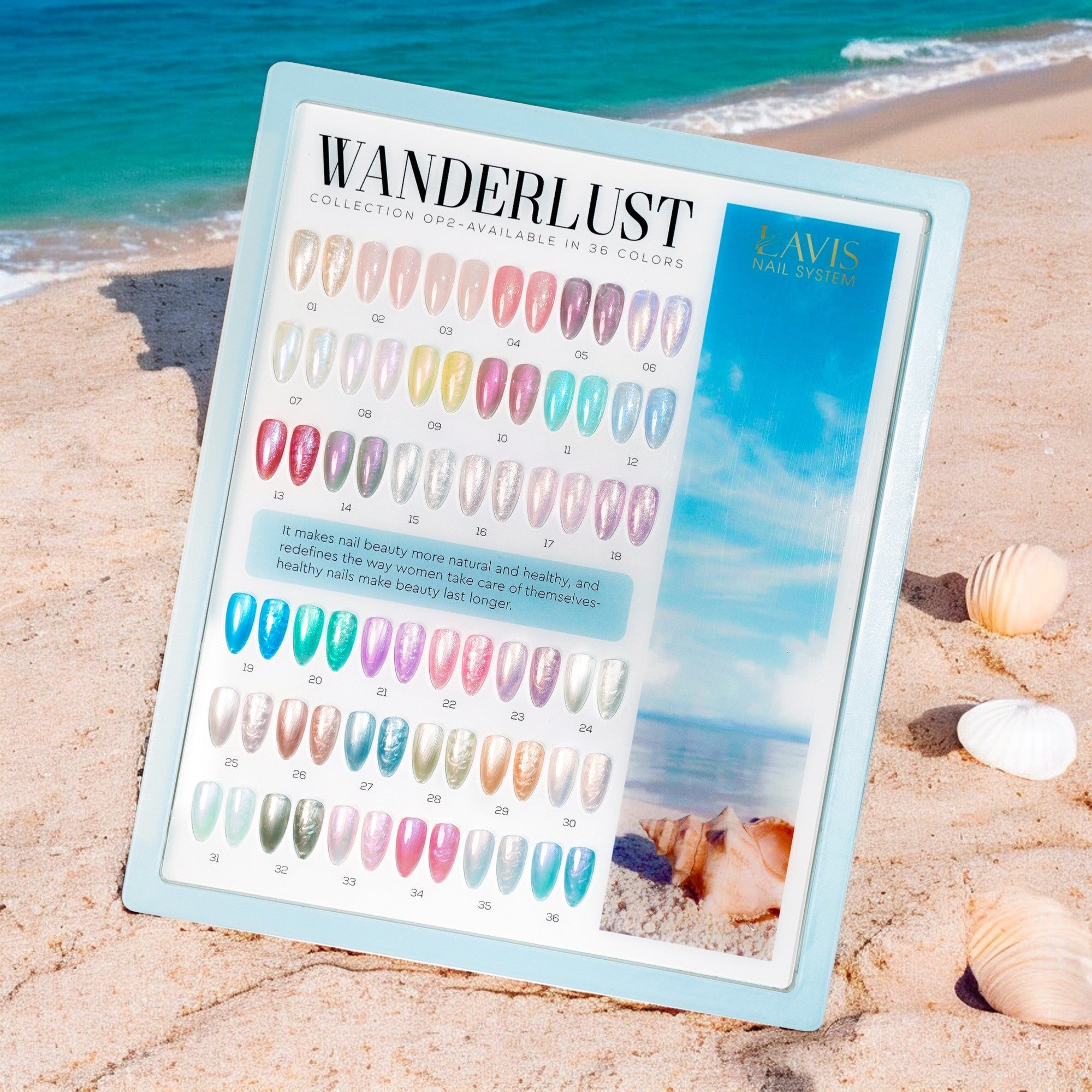 LAVIS OP2 - Set 36 - Gel Polish 0.5 oz - Lavis Wanderlust Collection - DTK Nail Supply