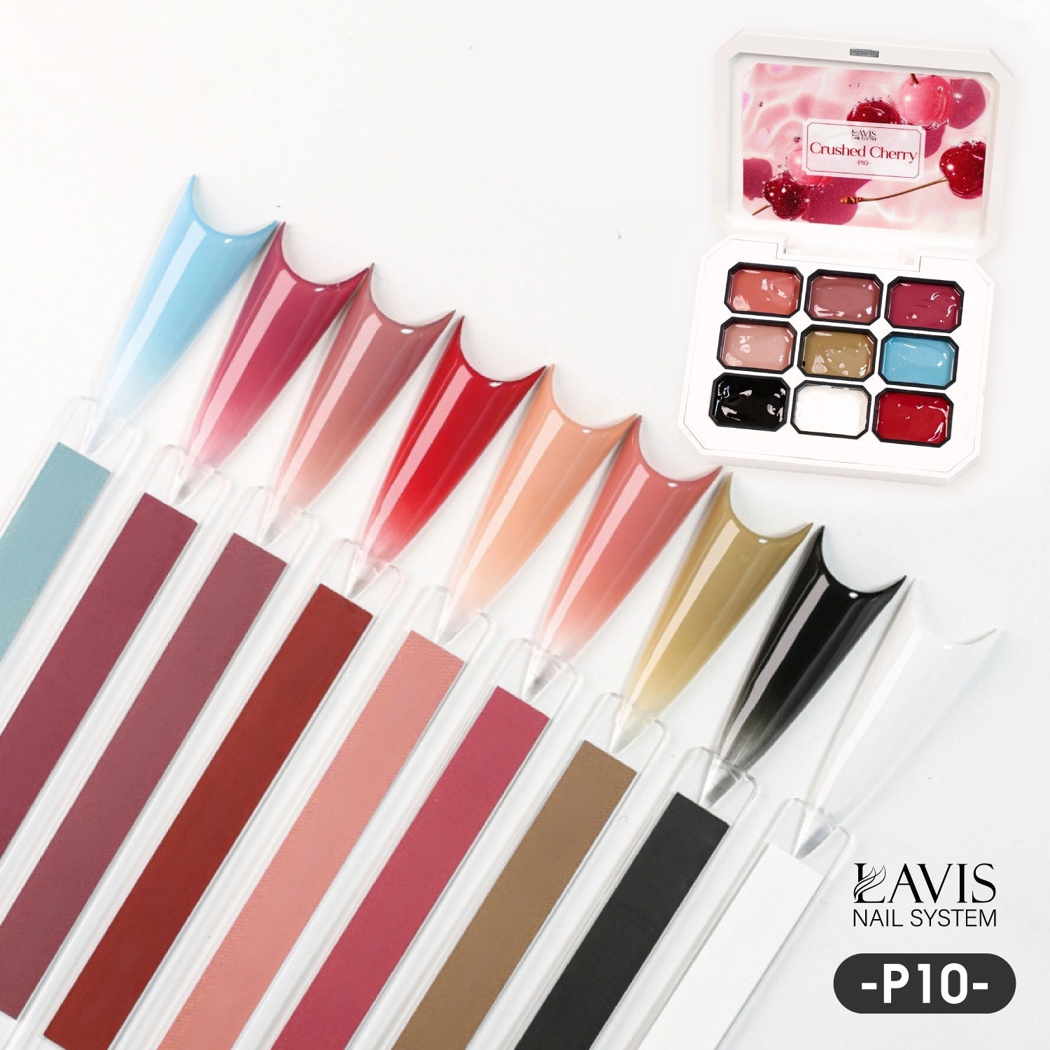 LAVIS Pat Pat Gel - Ombre Gel Palette - Painting Gel - DTK Nail Supply
