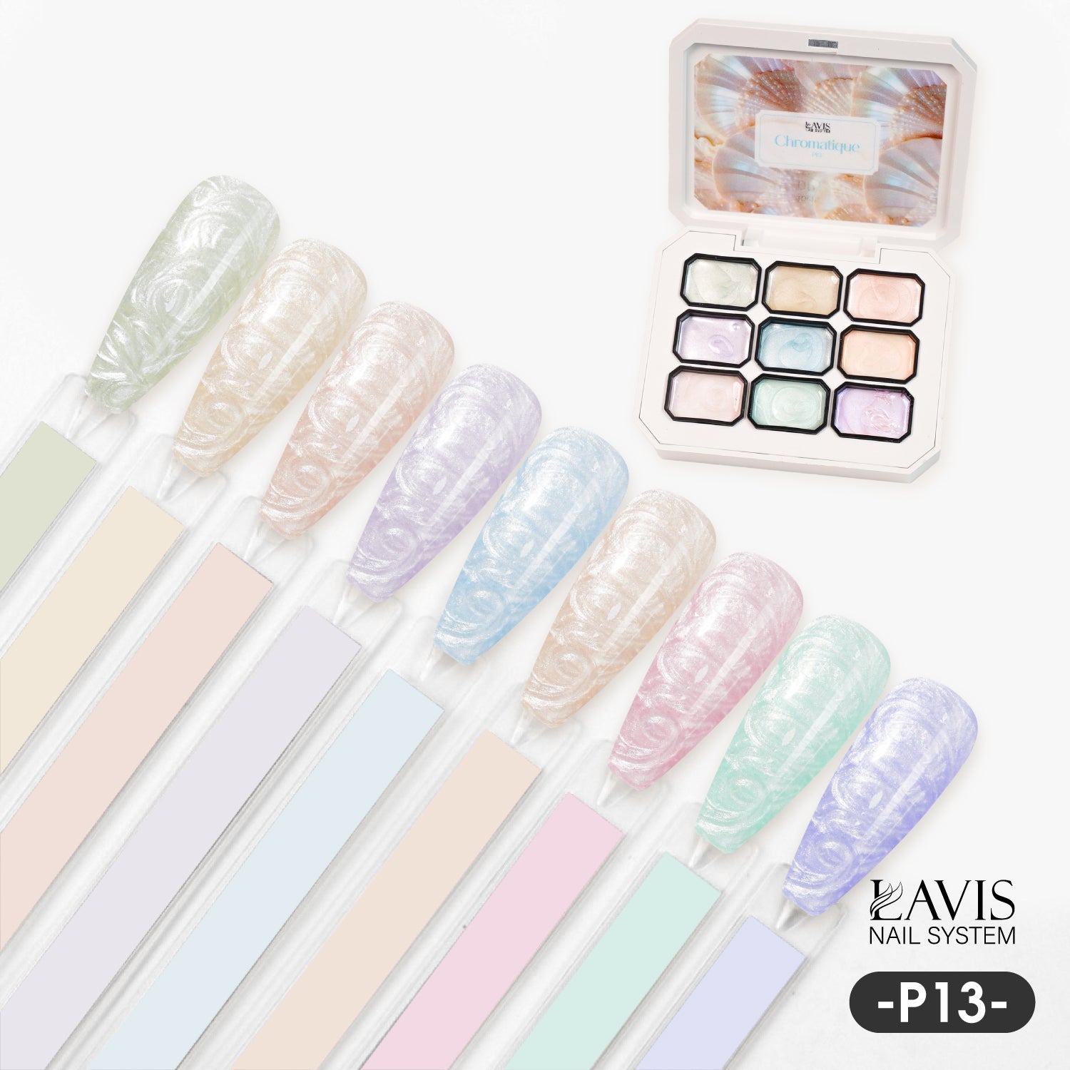 LAVIS Pat Pat Gel - Ombre Gel Palette - Painting Gel - DTK Nail Supply