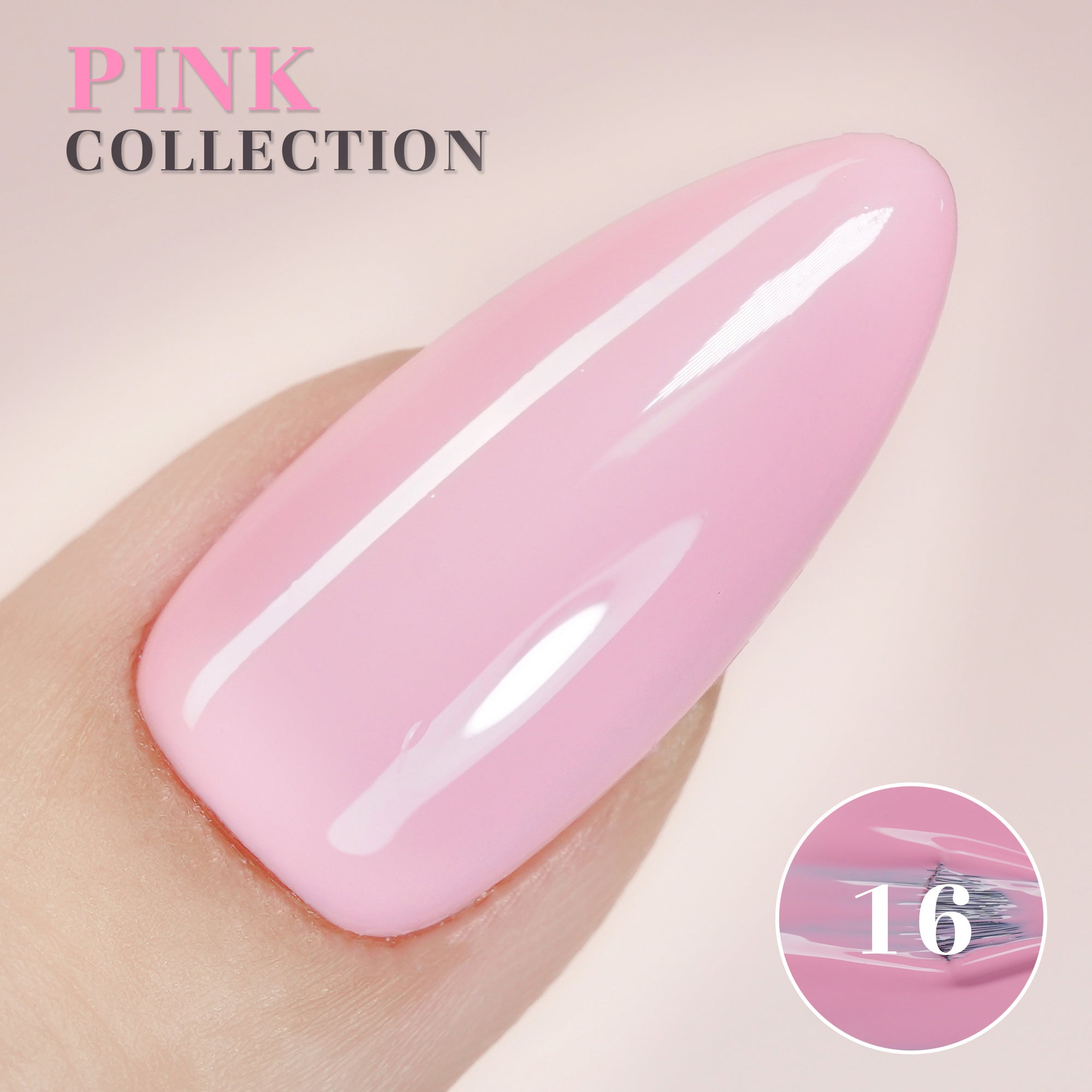 LAVIS Set 24 Colors Gel Pink Collection - DTK Nail Supply