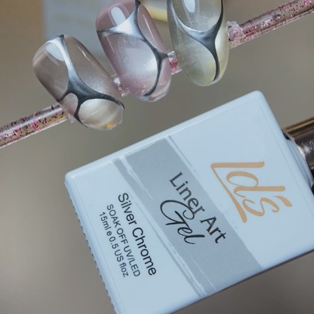 LDS Liner Art Silver Chrome - DTK Nail Supply