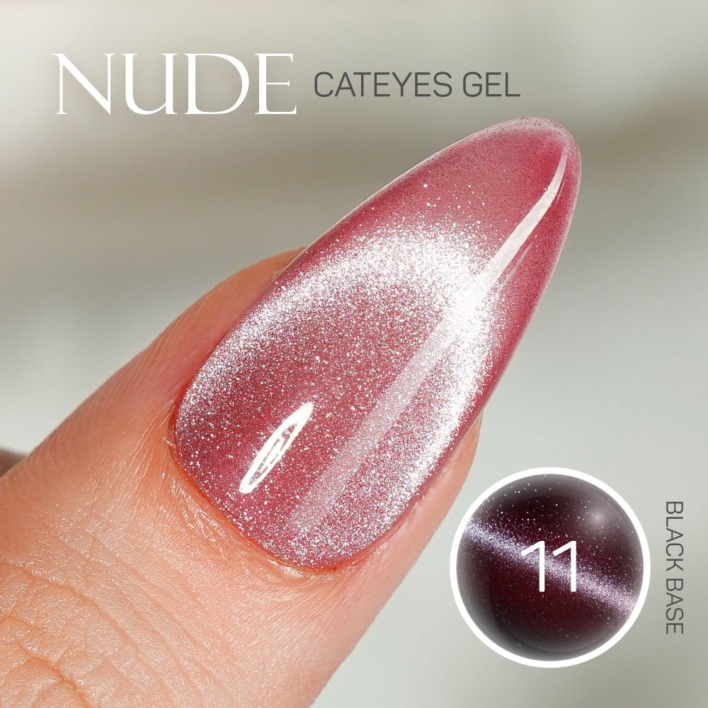 LDS Nude CE Set 12 Colors - Nude Cat Eyes Collection - DTK Nail Supply