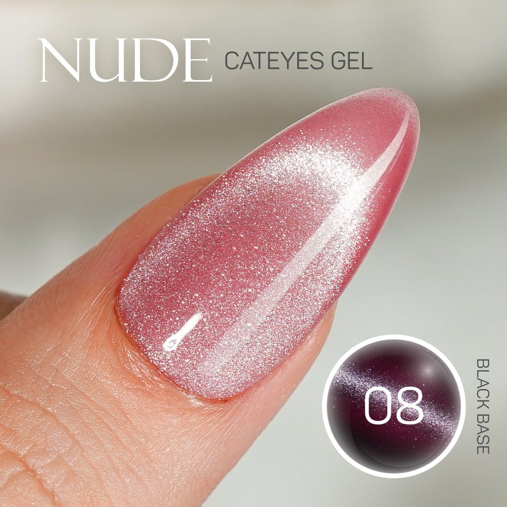 LDS Nude CE Set 12 Colors - Nude Cat Eyes Collection - DTK Nail Supply