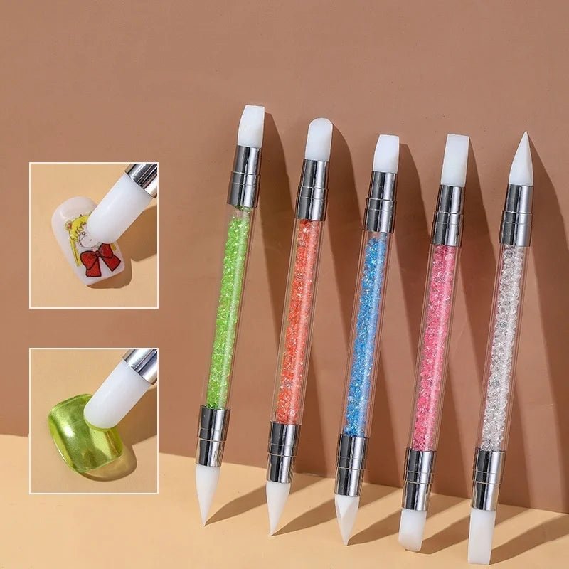 Nail Art Sculpture Pen Acrylic Dual Tipped - 5 Pcs - DTK Nail Supply