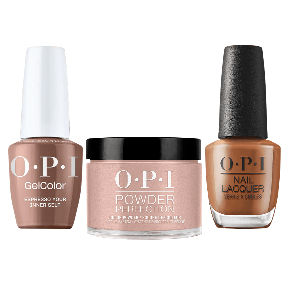 OPI Intelli 3 in 1 - LA04 Espresso Your Inner Self - Dip, Gel & Lacquer Matching - DTK Nail Supply