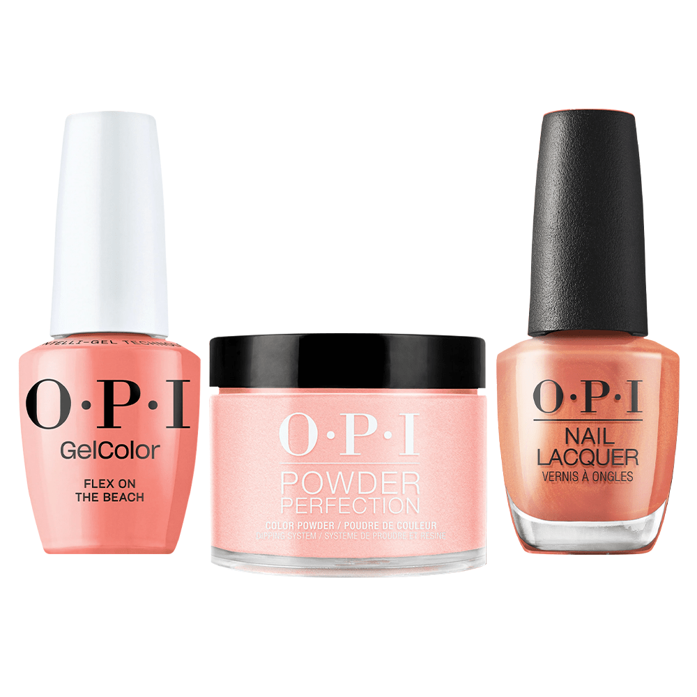 OPI Intelli 3 in 1 - P005 Flex On The Beach - Dip, Gel & Lacquer Matching - DTK Nail Supply