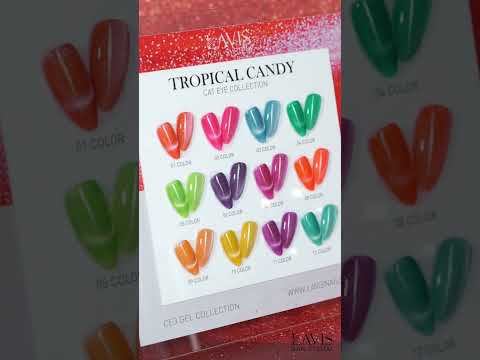 LAVIS Cat Eyes CE3 - Gel Polish 0.5 oz - Tropical Candy Collection
