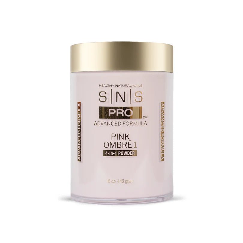 SNS 4 - in - 1 Pink & White Powder 16oz - Pink Ombre 1 - DTK Nail Supply