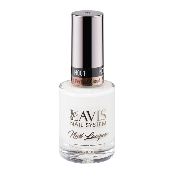 LAVIS Nail Lacquer - 001 A Perfect Cloud by LAVIS NAILS sold by DTK Nail Supply