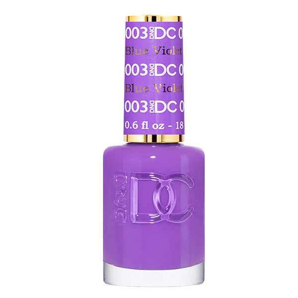 DND DC Nail Lacquer - 003 Purple Colors - Blue Violet by DND DC sold by DTK Nail Supply