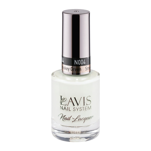 LAVIS Nail Lacquer - 004 Smokey Green by LAVIS NAILS sold by DTK Nail Supply