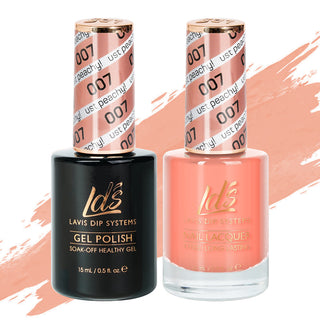  LDS Gel Nail Polish Duo - 007 Pink Colors - Just Peachy by LDS sold by DTK Nail Supply